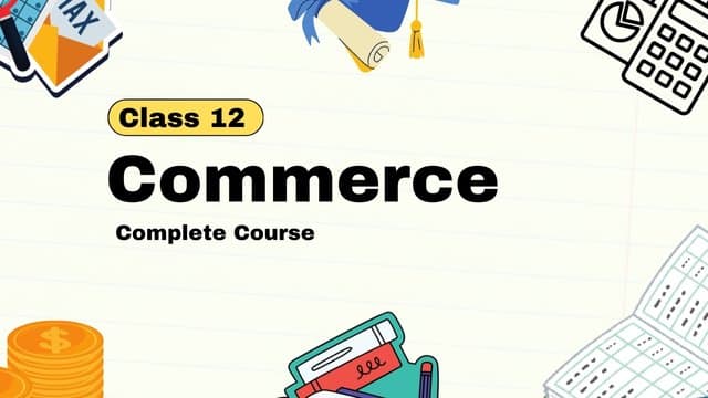 Class 12 Commerce Online Course | CBSE & CUET Preparation